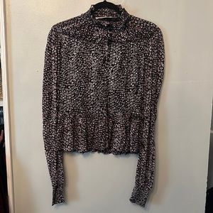 Diane Von Furstenberg Purple Top